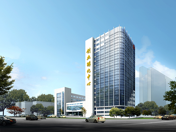 淄博市创业孵化中心幕墙效果